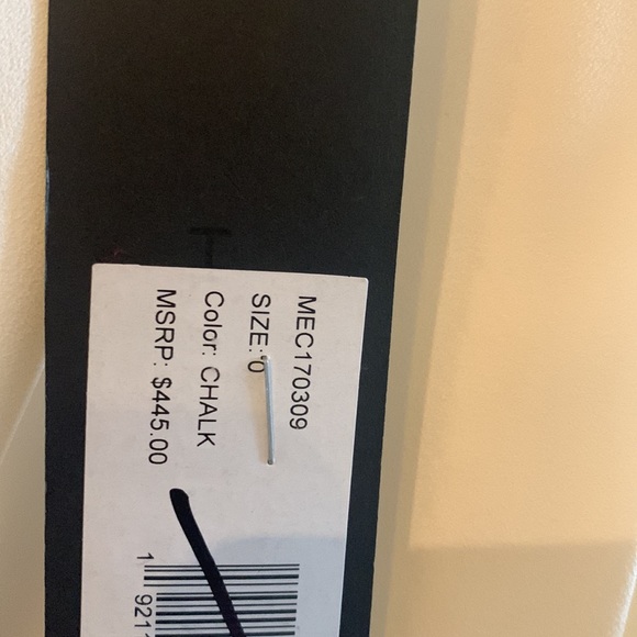 Halston Heritage Evening Collection White/ Chalk Cowneck Jumpsuit. Size 0. New! - Picture 4 of 9